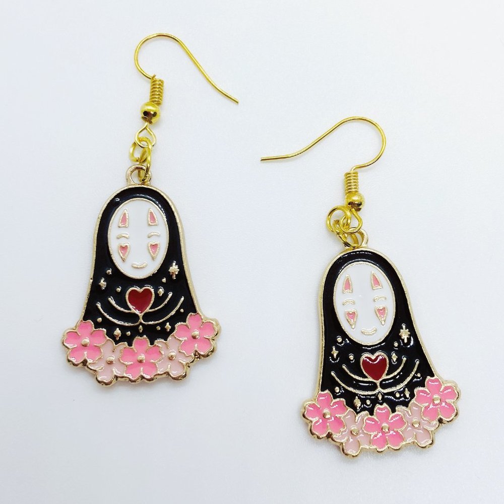 NEW Spirited Away No Face Man Earrings
